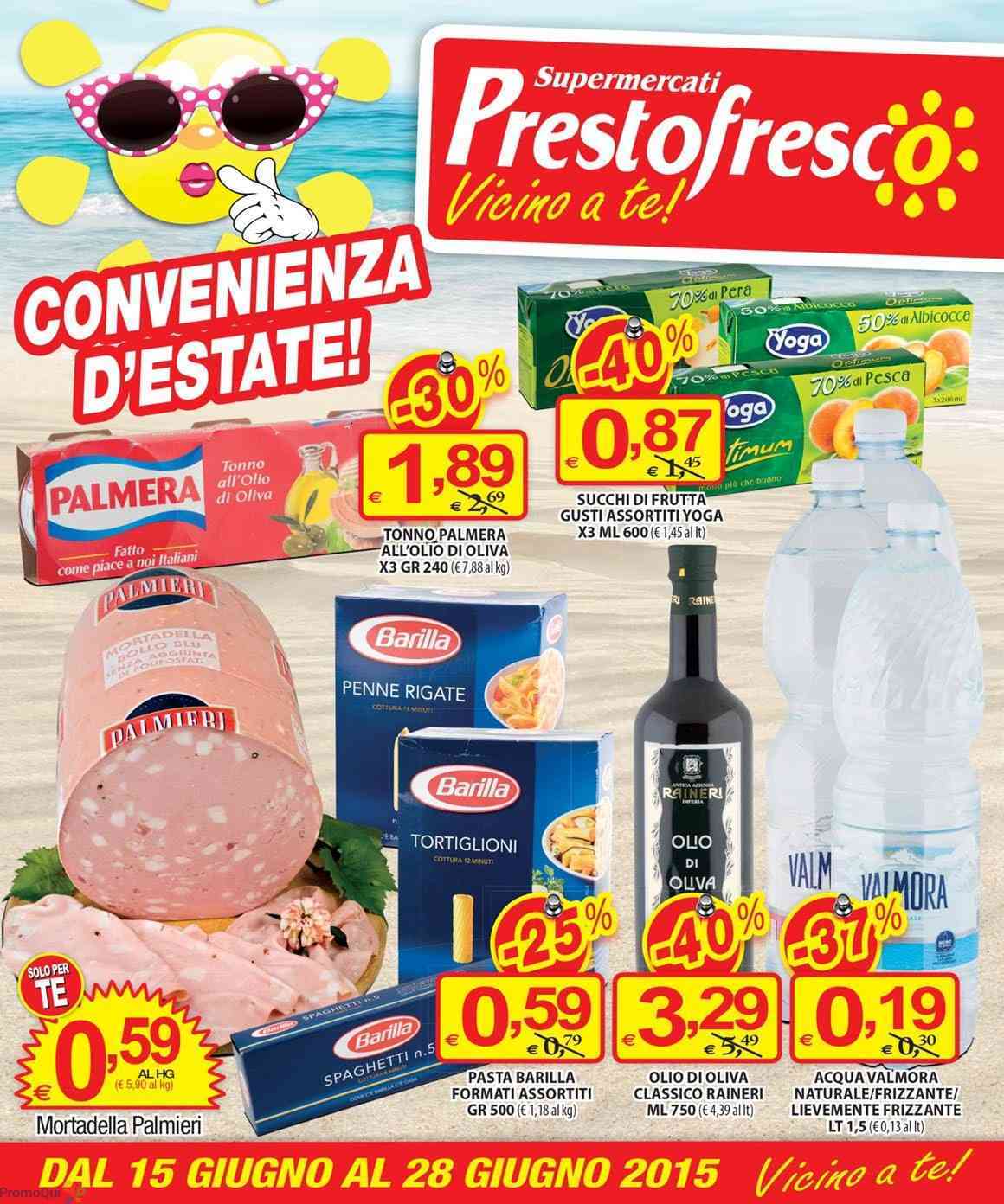 Presto Fresco Convenienza d'estate volantino Presto Fresco