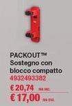 Milwaukee - Packout Sostegno Con Blocco Compatto