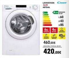 Candy - Lavasciuga Slim 487546