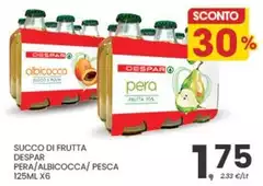 Despar - Succo Di Frutta Pera/ Albicocca/ Pesca