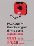 Milwaukee - Packout/ Gancio Singolo Diritto Corto