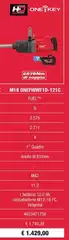 Milwaukee - M18 Onefhiwf1D-121 C