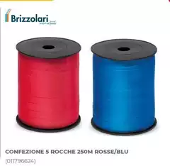 Brizzolari - Confezione 5 Rocche 250m Rosse/blu Brizzolari - Confezione 5 Rocche 250m Rosse/blu