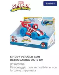 Spidey Veicolo Con Retrocarica Da 15 Cm