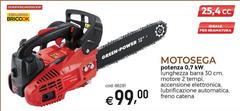 Motosega Potenza 0.7 Kw.