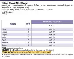 Area - Servizi Inclusi Nel Prezzo