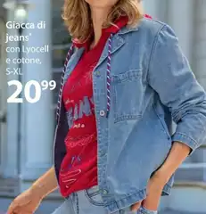 Giacca Di Jeans Con Lyocell E Cotone