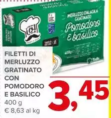 Filetti Di Merluzzo Gratinato Con Pomodoro E Basilico