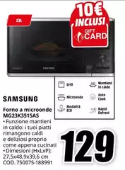 Samsung - Forno A Microonde MG23K3515AS