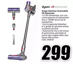 Dyson - V8 Advanced Scopa elettrica Ricaricabile V8 Advanced