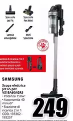 Samsung - Scopa Elettrica Jet 65 Pet VS15A60AGR5