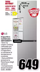 LG - Frigorifero Combinato GBV2300DPY