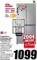 LG - Frigorifero Multidoor Slim GMB8609YDE
