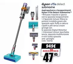 Dyson - V15s Detect Submarine Aspirapolvere Invisible