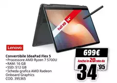 Lenovo - Convertibile Ideapad Flex 5