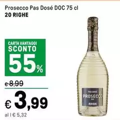 20 Righe - Prosecco Pas Dose DOC