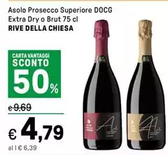 Rive Della Chiesa - Asolo Prosecco Superiore DOCG Extra Dry O Brut