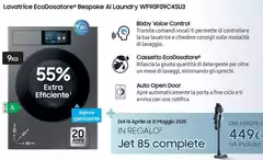 Samsung - Lavatrice Ecodosatore Bespoke Al Laundry WF90F09C4SU3