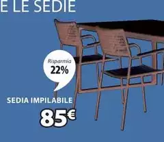 Sedia Impilable