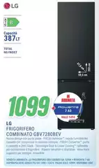 LG - Frigorifero Combinato GBV7280BEV