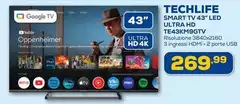 Smart Tv 43" Led Ultra Hd TEA43MK9GTV