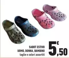 Sabot Estivo Uomo, Donna, Bambino