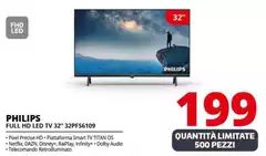 Philips - Full HD Led Tv 32" 32PFS6109 