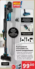 Silvercrest - Aspirapolvere Ricaricabile Con Inserto Lavapavimenti