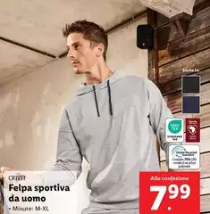 Crivit - Felpa Sportiva Da Uomo