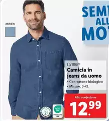 Livergy - Camicia In Jeans Da Uomo