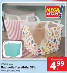 Livarno Home - Bacinella Flessibile, 36 L