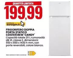 Candy - Frigorifero Doppia Porta Statico CDG1S514EW