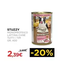 Stuzzy - Monoproteico Lattina Cane Tutti I Tipi