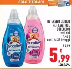 Coccolino - Detersivo Liquido Per Lavatrice