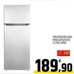 Akai - Frigorifero Mod.akfr254sv LT.240 Lordi