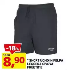 Leggera - Short Uomo In Felpa