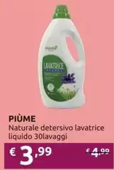 Piume - Naturale Detersivo Lavatrice Liquido 30 Lavaggi