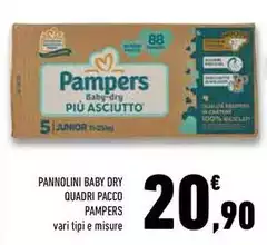 Pampers - Pannolini Baby Dry Quadri Pacco