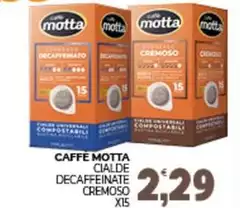 Caffè motta - Cialde Decaffeinate Cremoso