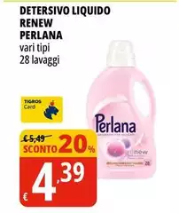 Perlana - Detersivo Liquido Renew