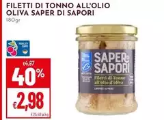 Saper di sapori - Filetti Di Tonno All'Olio Oliva