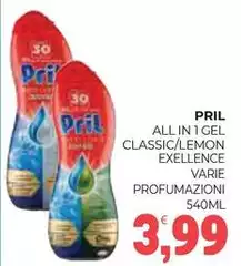 Pril - All In 1 Gel Classic/Lemon Excellence