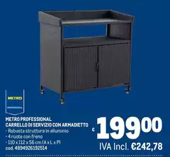 Professional Carrello Di Servizio Con Arma Dietto