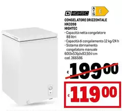 Congelatore Orizzontale HKC098