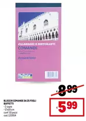 Buffetti - Comande Da 25 Fogli