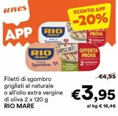 Rio Mare - Filetti Di Sgombro Grigliati Al Naturale O All'Olio Extra Vergine Di Oliva
