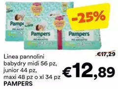 Pampers - Linea Pannolini Babydry Midi