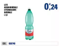 Lete - Acqua Minerale Effervescente Naturale