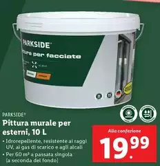 Parkside - Pittura Murale Per Esterni, 10 L