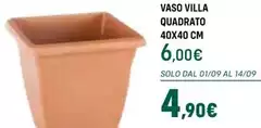 Villa - Vaso  Quadrato 40x40 Cm